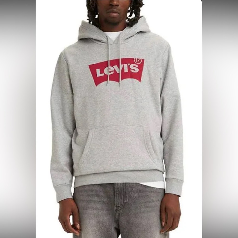 Levi's Heather Gray Hoodie with Red Tag